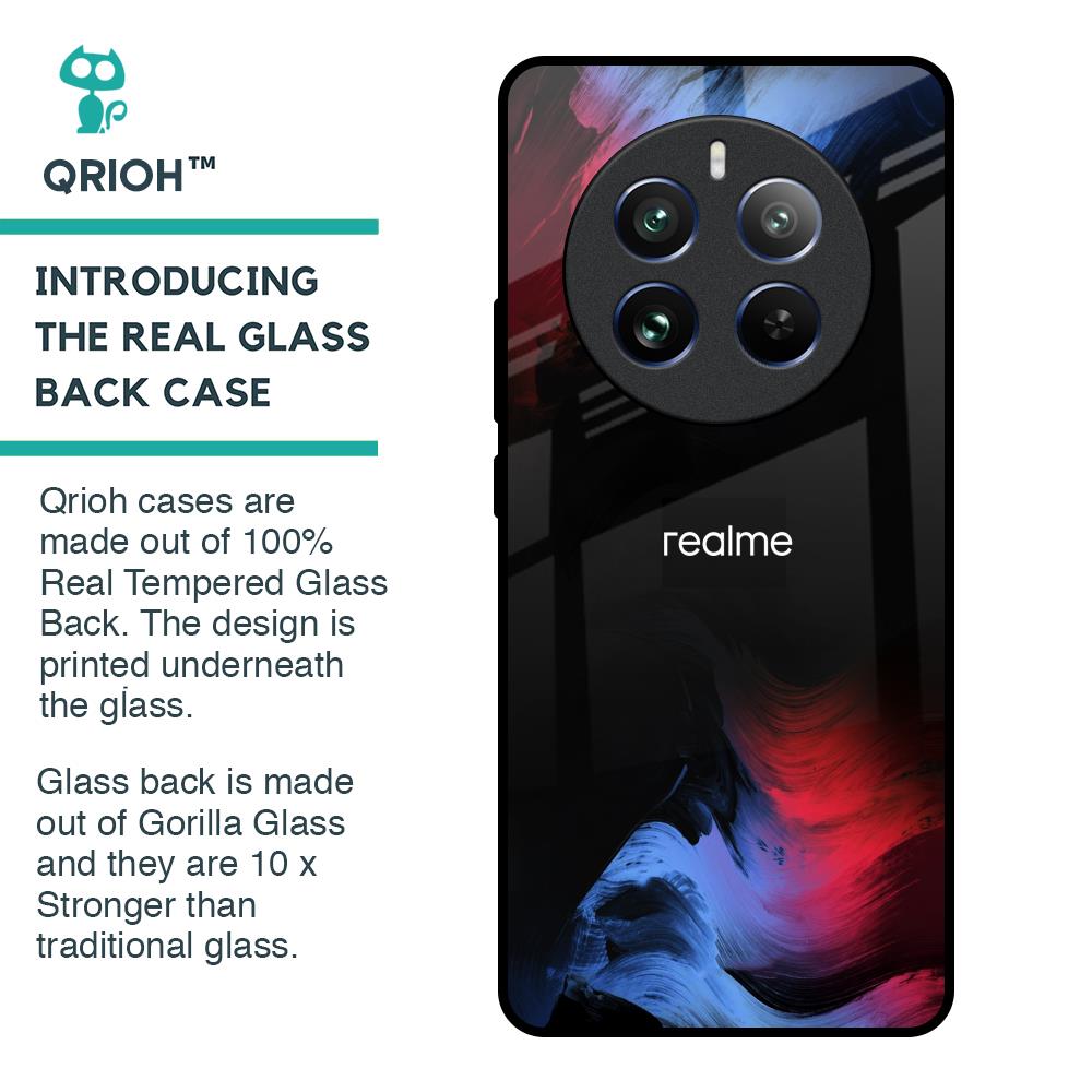 Fine Art Wave Glass Case for Realme 12 Pro Plus 5G