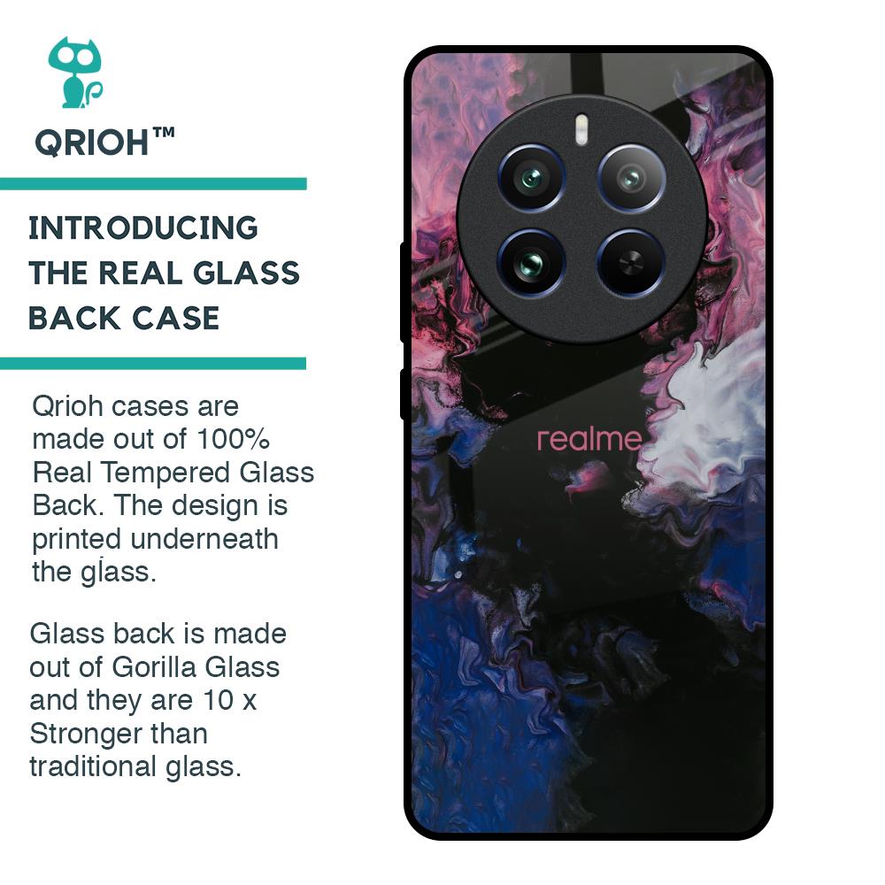 Smudge Brush Glass case for Realme 12 Pro Plus 5G
