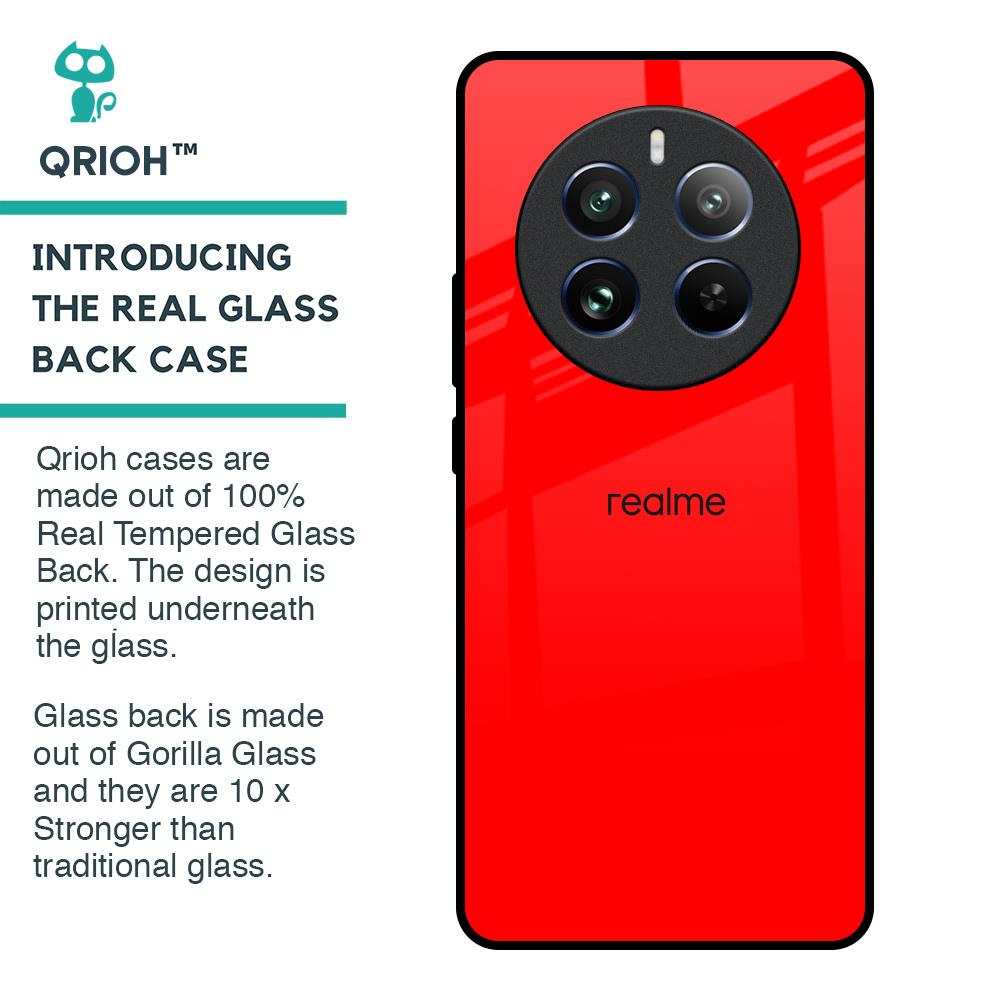 Blood Red Glass Case for Realme 12 Pro Plus 5G