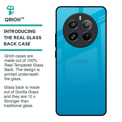 Blue Aqua Glass Case for Realme 12 Pro Plus 5G