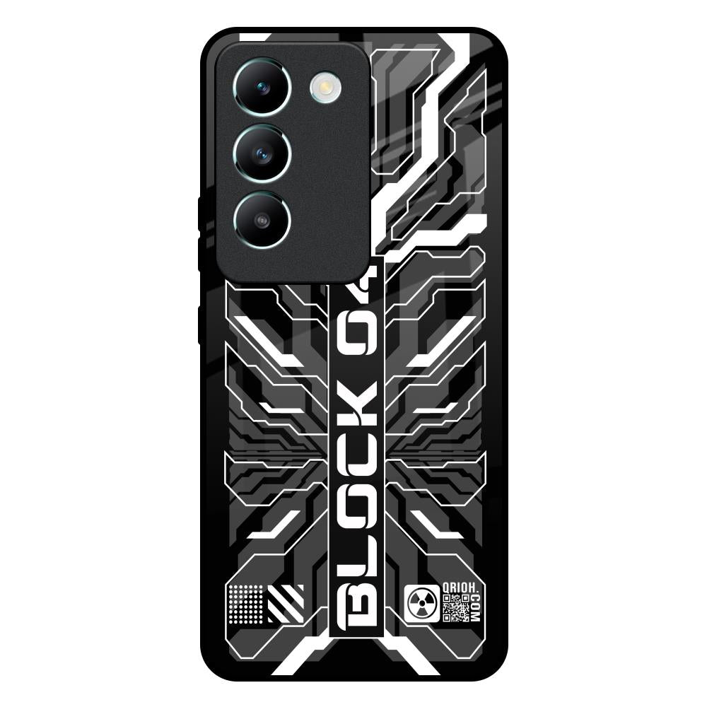 Monochrome Magic Vivo T3 5G Glass Back Cover Online