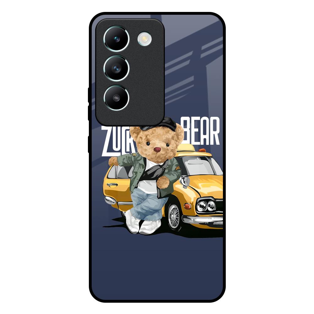 Adventurous Bear Vivo T3 5G Glass Back Cover Online