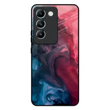 Blue & Red Smoke Vivo T3 5G Glass Back Cover Online