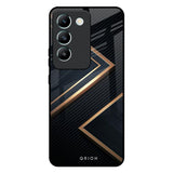 Sleek Golden & Navy Vivo T3 5G Glass Back Cover Online