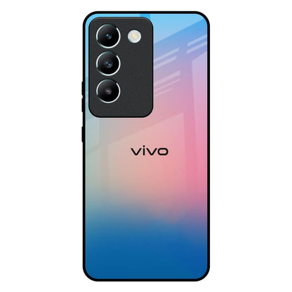 Blue & Pink Ombre Vivo T3 5G Glass Back Cover Online