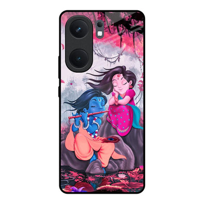 Radha Krishna Art IQOO Neo 9 Pro Glass Back Cover Online