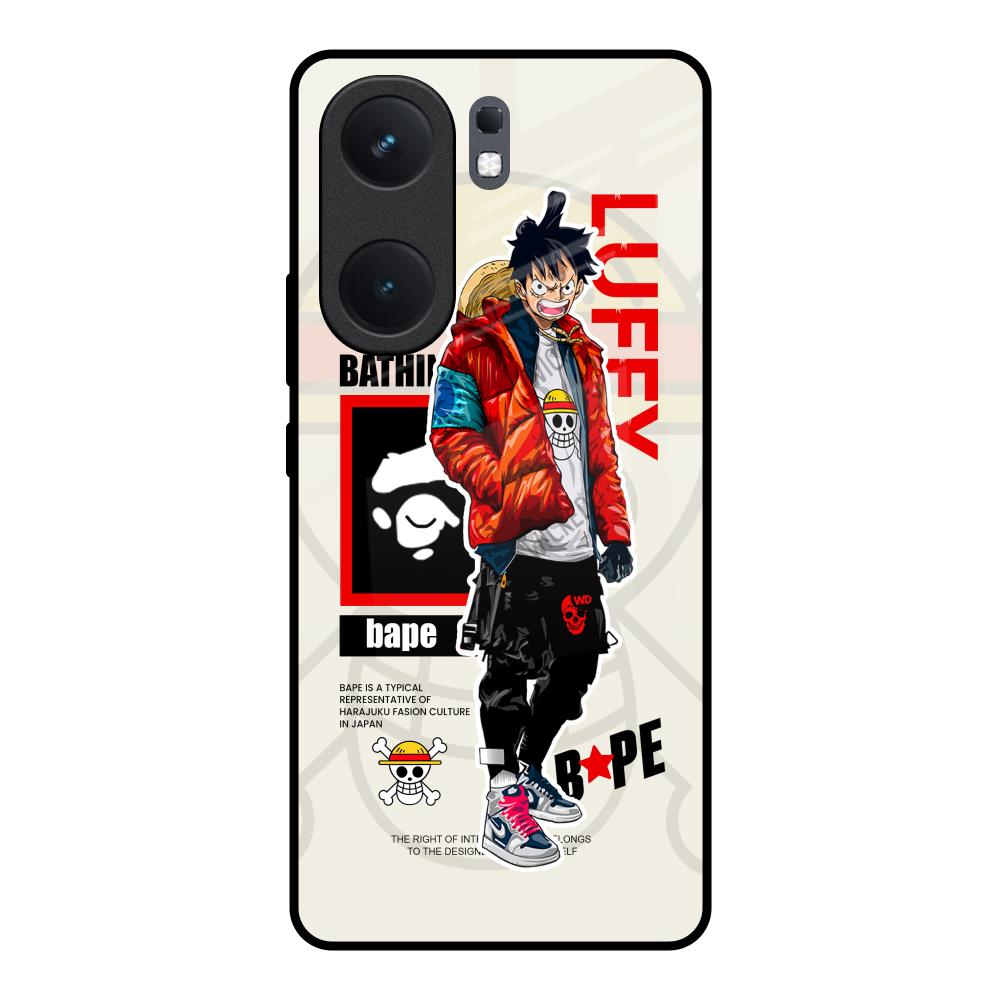 Bape Luffy IQOO Neo 9 Pro Glass Back Cover Online