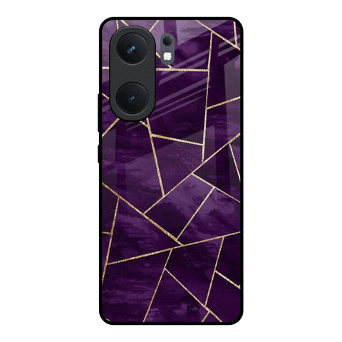 Geometric Purple IQOO Neo 9 Pro Glass Back Cover Online