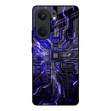 Techno Color Pattern IQOO Neo 9 Pro Glass Back Cover Online