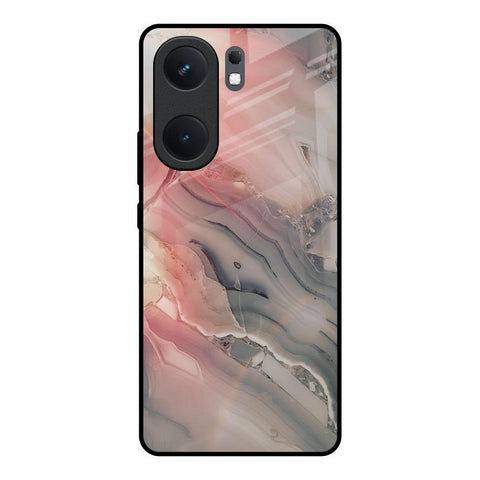 Pink And Grey Marble IQOO Neo 9 Pro Glass Back Cover Online