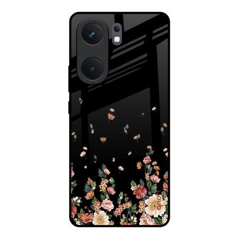 Floating Floral Print IQOO Neo 9 Pro Glass Back Cover Online