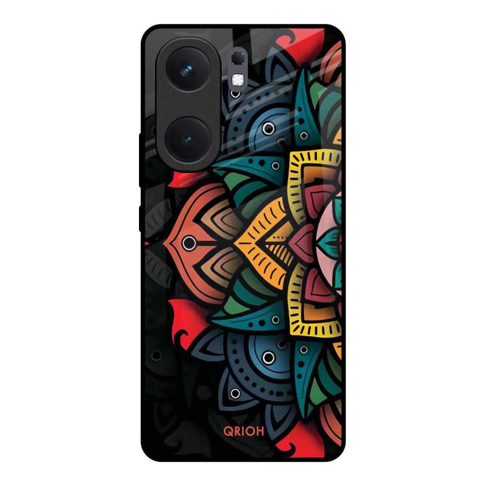 Retro Gorgeous Flower IQOO Neo 9 Pro Glass Back Cover Online