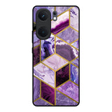 Purple Rhombus Marble IQOO Neo 9 Pro Glass Back Cover Online