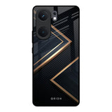 Sleek Golden & Navy IQOO Neo 9 Pro Glass Back Cover Online