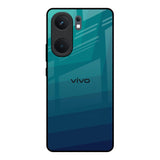 Green Triangle Pattern IQOO Neo 9 Pro Glass Back Cover Online
