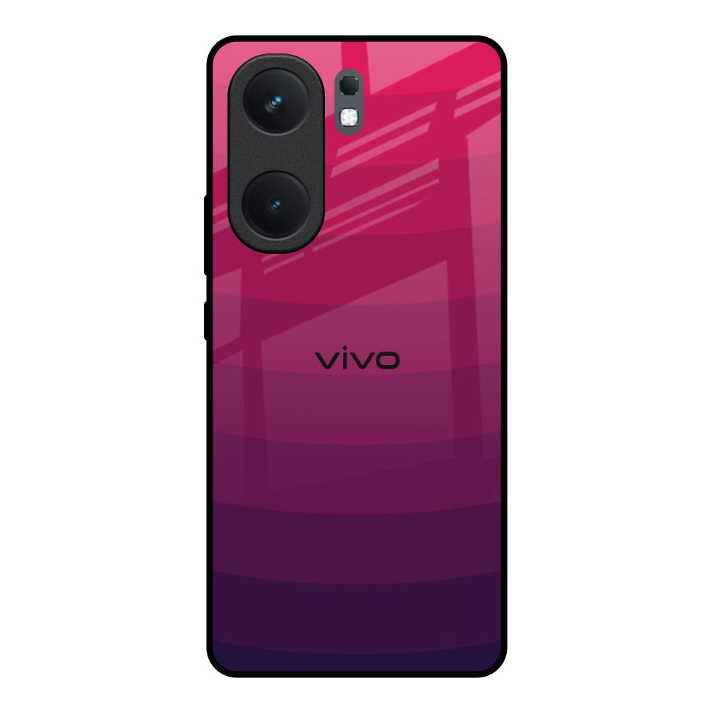 Wavy Pink Pattern IQOO Neo 9 Pro Glass Back Cover Online