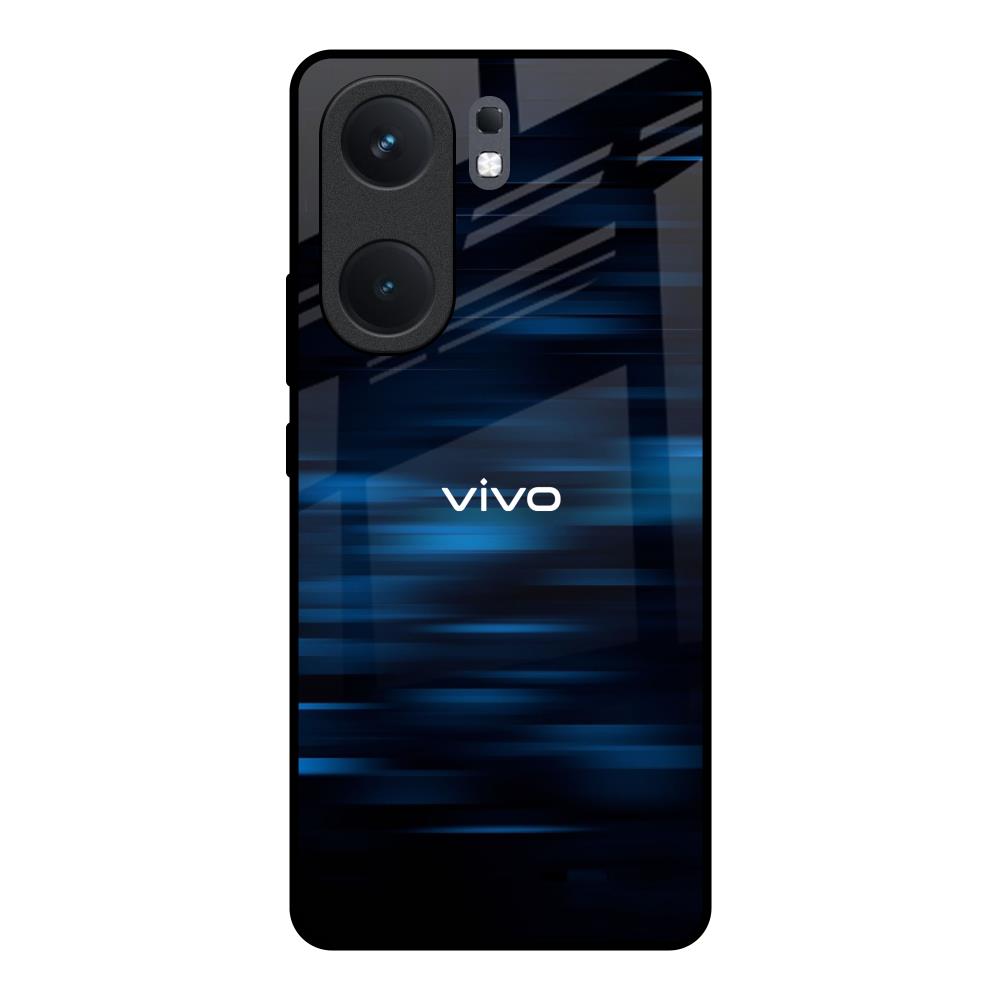 Blue Rough Abstract IQOO Neo 9 Pro Glass Back Cover Online