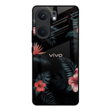 Tropical Art Flower IQOO Neo 9 Pro Glass Back Cover Online
