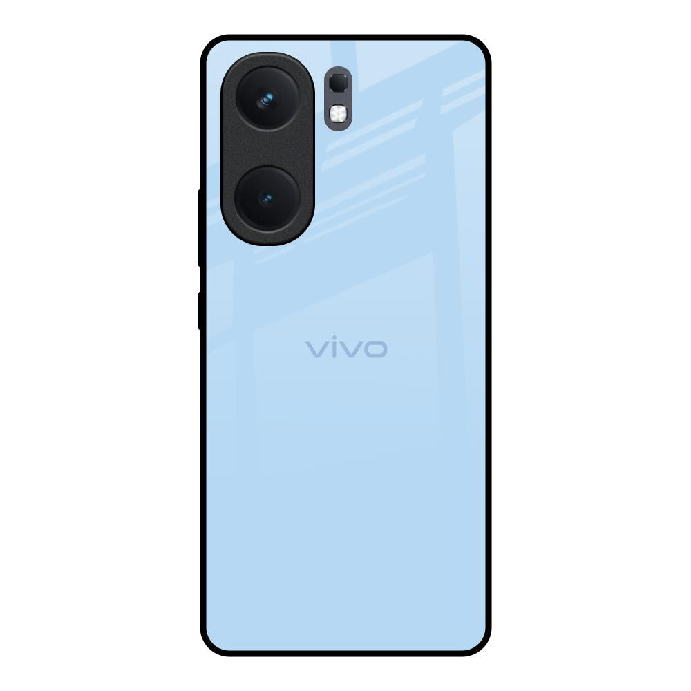 Pastel Sky Blue IQOO Neo 9 Pro Glass Back Cover Online