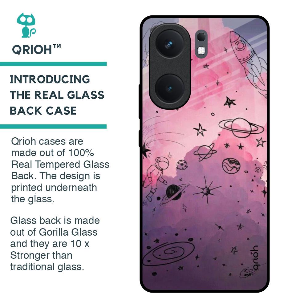 Space Doodles Glass Case for IQOO Neo 9 Pro