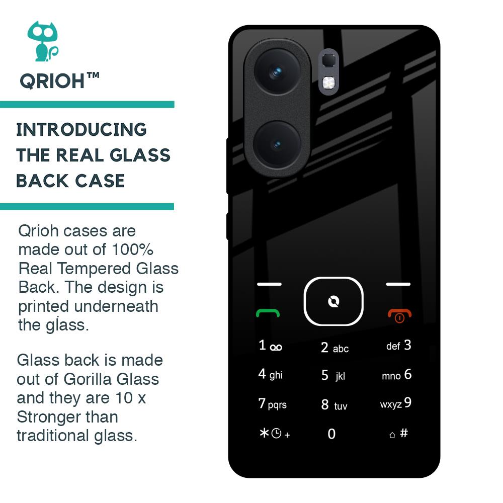 Classic Keypad Pattern Glass Case for IQOO Neo 9 Pro