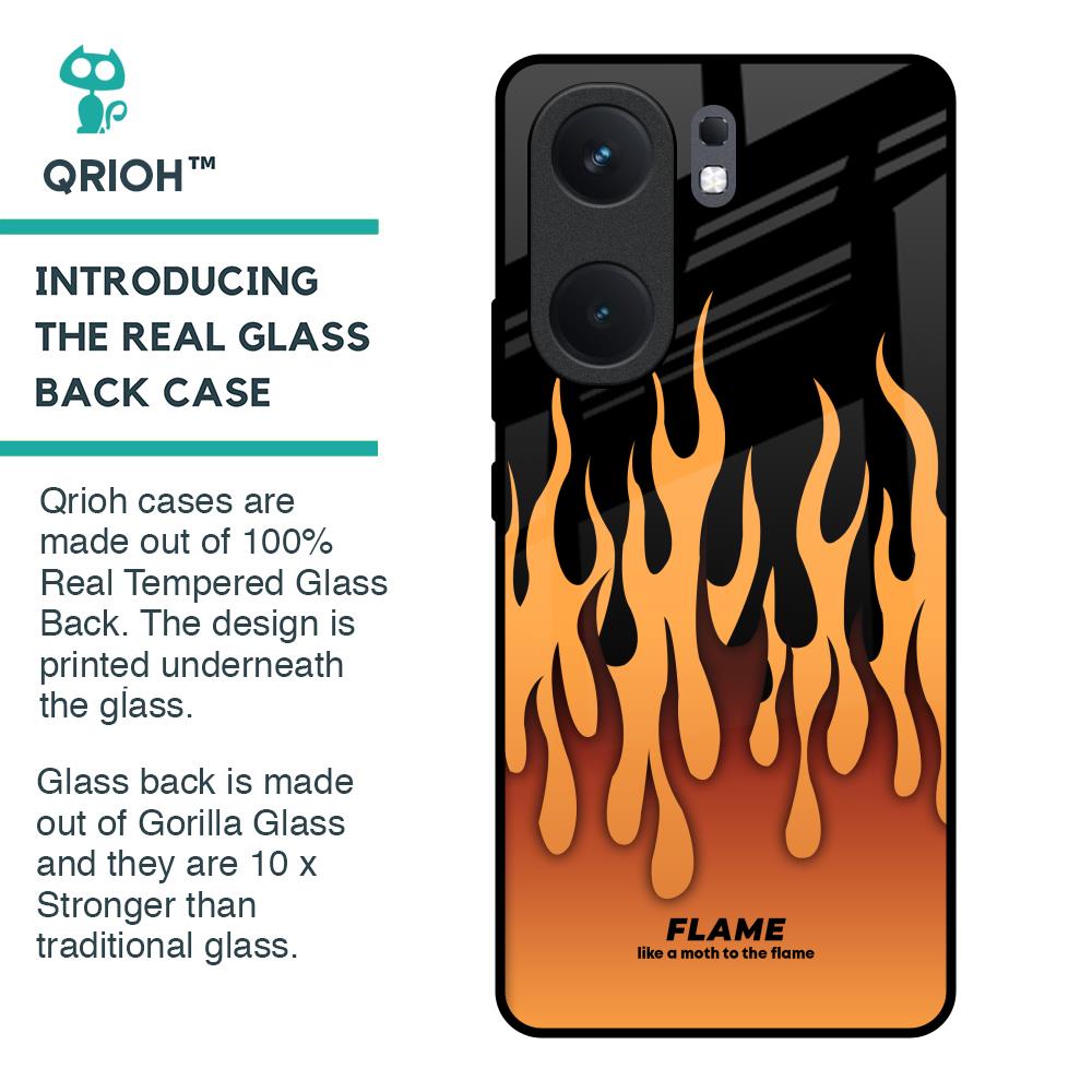 Fire Flame Glass Case for IQOO Neo 9 Pro