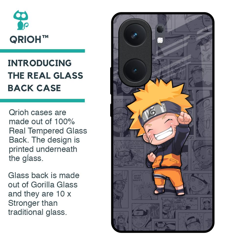 Orange Chubby Glass Case for IQOO Neo 9 Pro