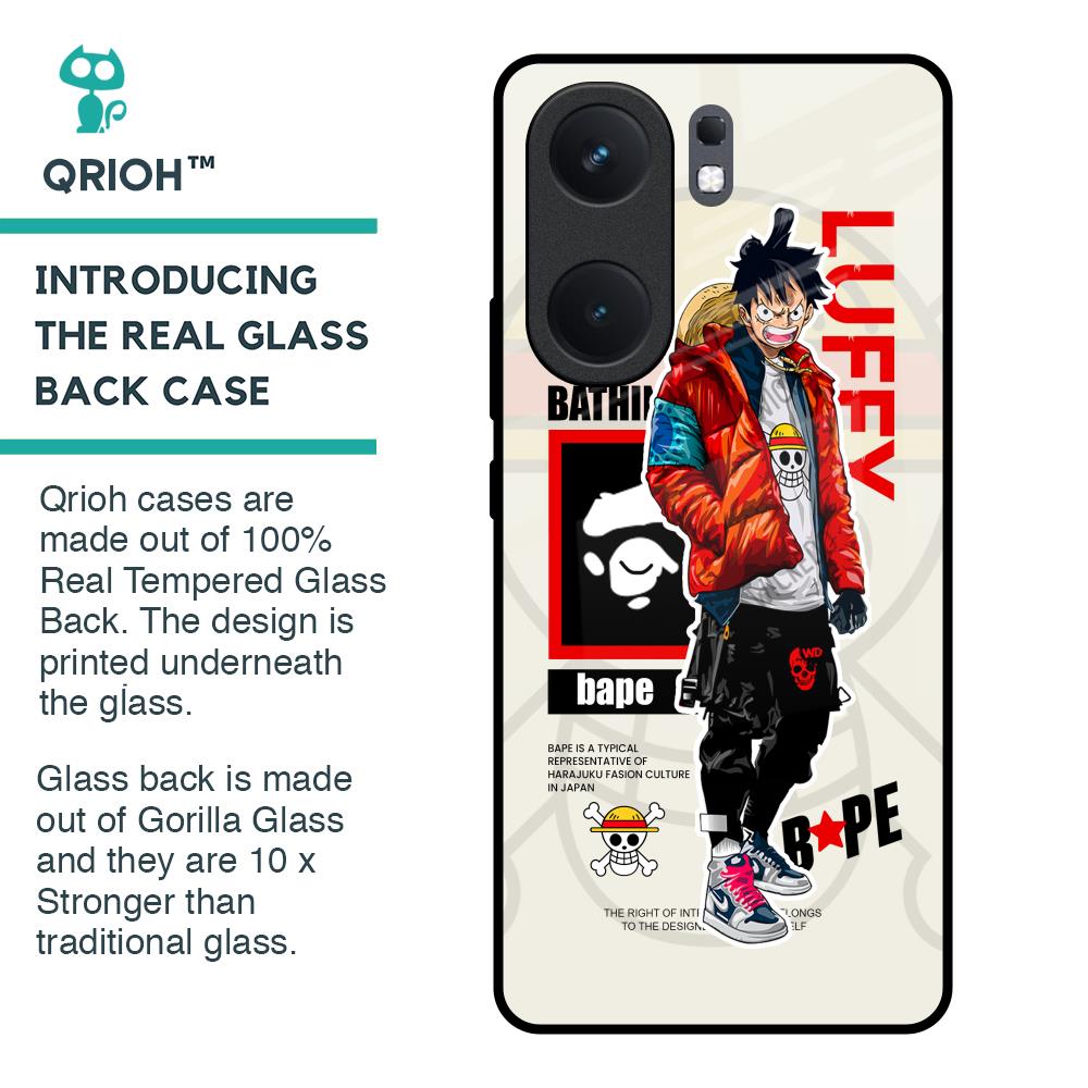 Bape Luffy Glass Case for IQOO Neo 9 Pro