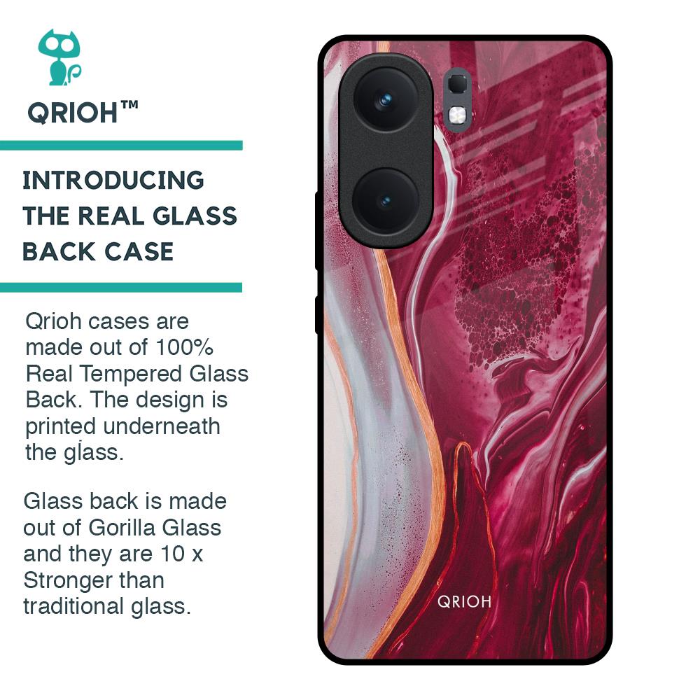 Crimson Ruby Glass Case for IQOO Neo 9 Pro