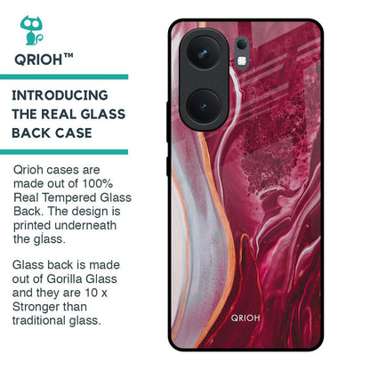 Crimson Ruby Glass Case for IQOO Neo 9 Pro