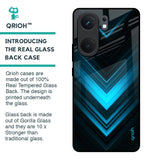 Vertical Blue Arrow Glass Case For IQOO Neo 9 Pro