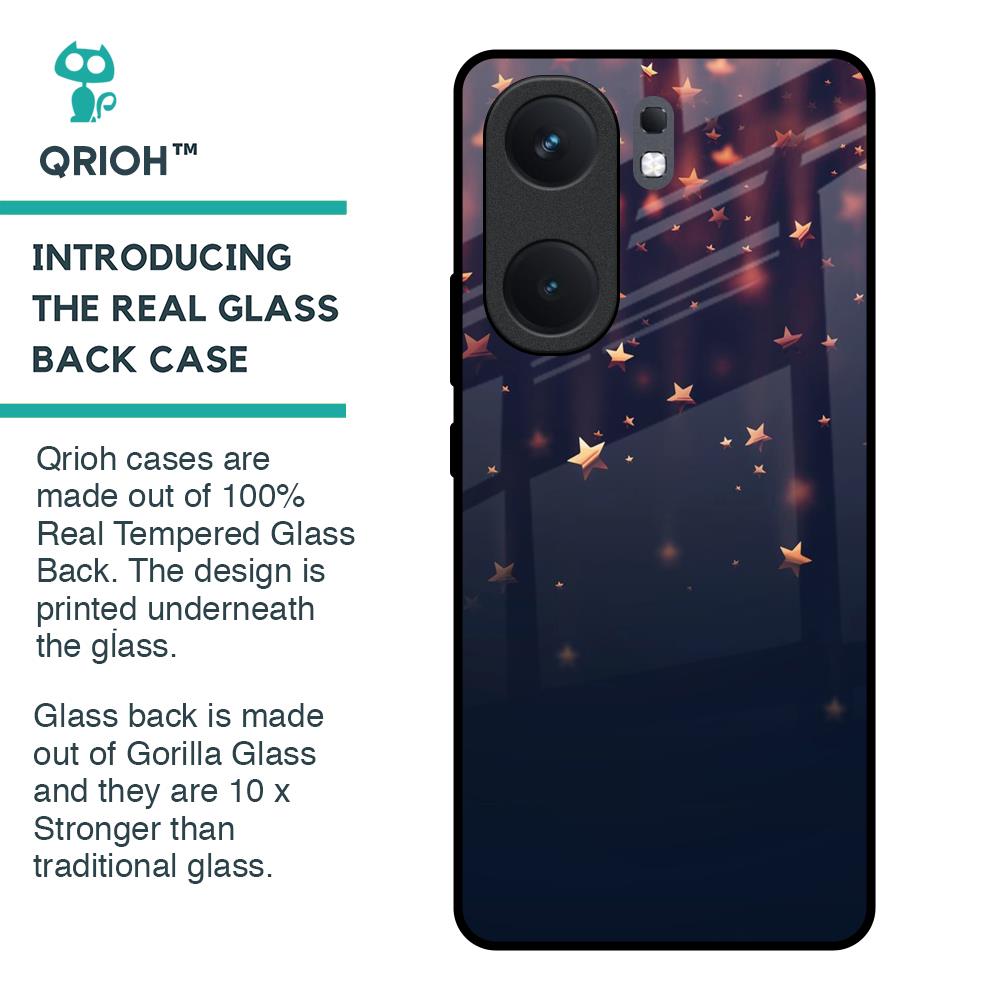 Falling Stars Glass Case For IQOO Neo 9 Pro