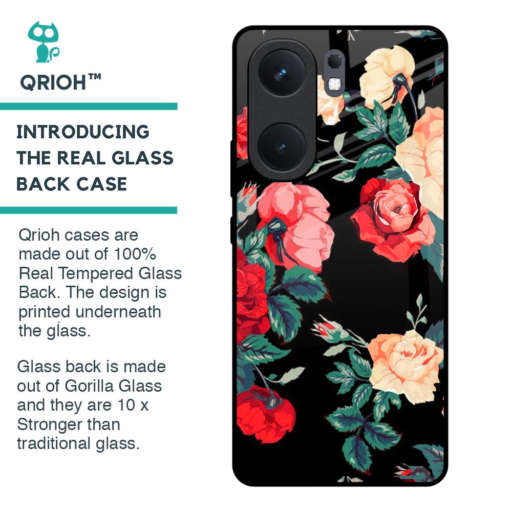 Floral Bunch Glass Case For IQOO Neo 9 Pro