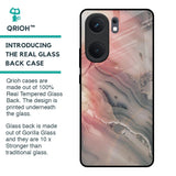 Pink And Grey Marble Glass Case For IQOO Neo 9 Pro