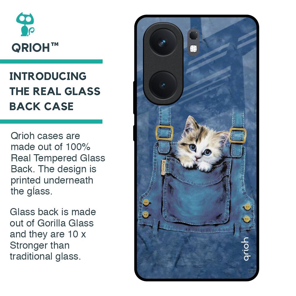 Kitty In Pocket Glass Case For IQOO Neo 9 Pro