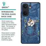 Kitty In Pocket Glass Case For IQOO Neo 9 Pro
