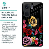 Floral Decorative Glass Case For IQOO Neo 9 Pro