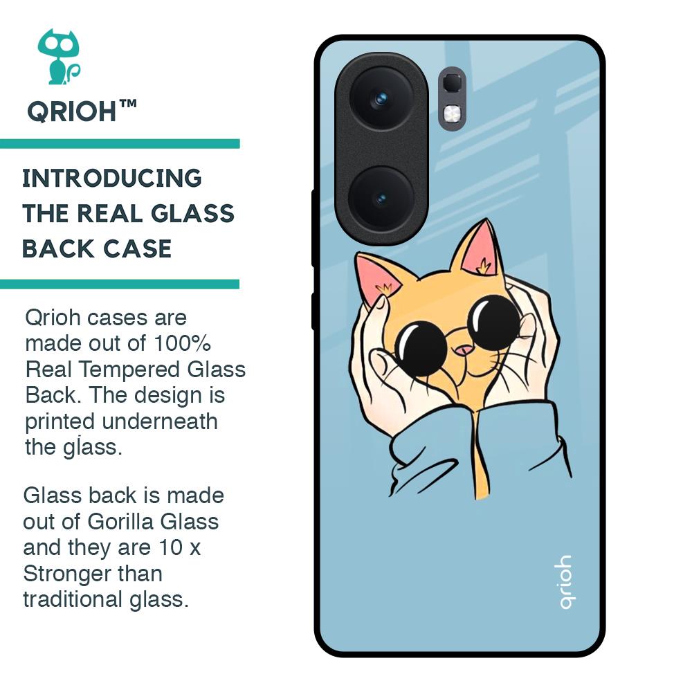 Adorable Cute Kitty Glass Case For IQOO Neo 9 Pro