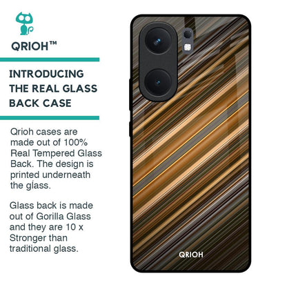 Diagonal Slash Pattern Glass Case for IQOO Neo 9 Pro