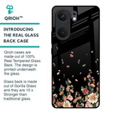 Floating Floral Print Glass Case for IQOO Neo 9 Pro