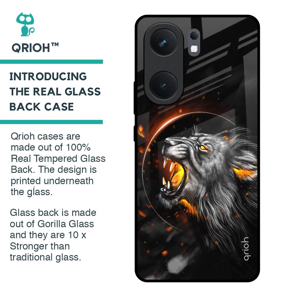 Aggressive Lion Glass Case for IQOO Neo 9 Pro