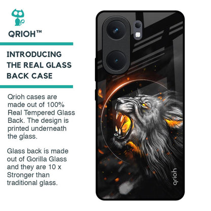 Aggressive Lion Glass Case for IQOO Neo 9 Pro