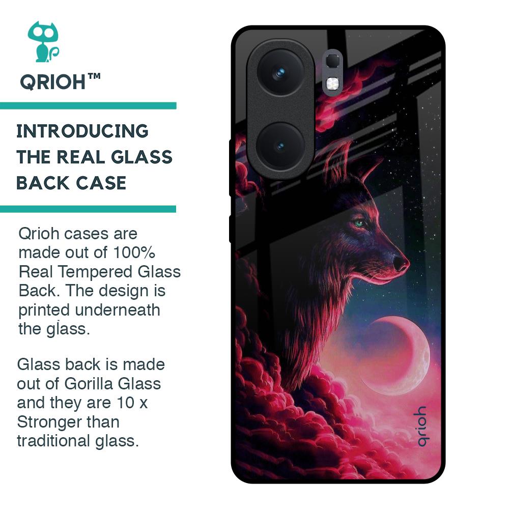 Moon Wolf Glass Case for IQOO Neo 9 Pro