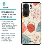 Abstract Faces Glass Case for IQOO Neo 9 Pro