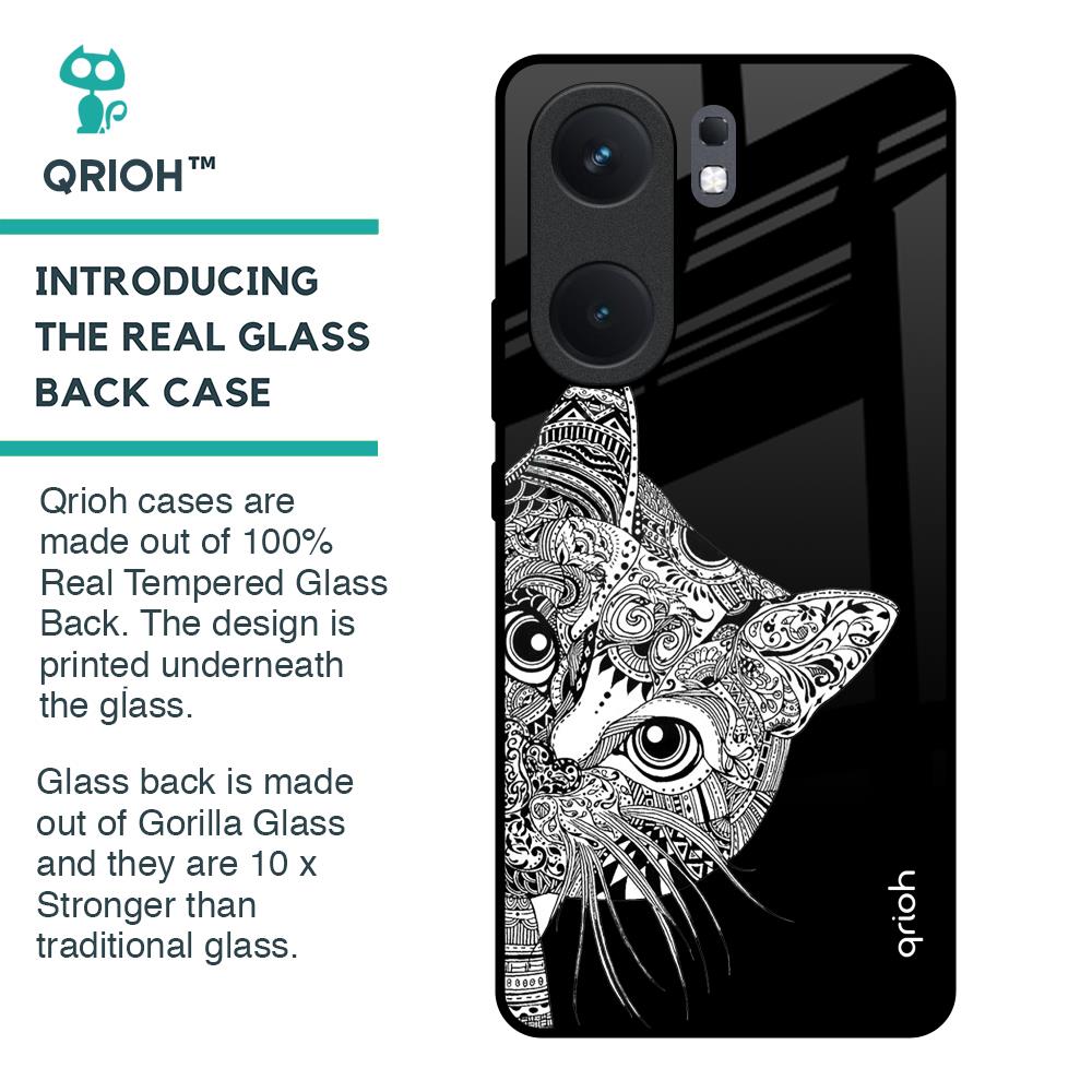 Kitten Mandala Glass Case for IQOO Neo 9 Pro