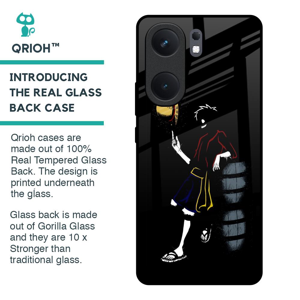Luffy Line Art Glass Case for IQOO Neo 9 Pro