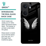 White Angel Wings Glass Case for IQOO Neo 9 Pro