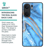 Vibrant Blue Marble Glass Case for IQOO Neo 9 Pro