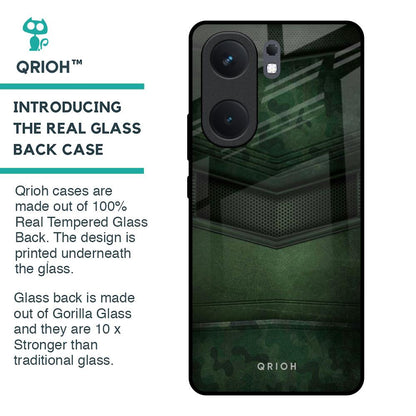 Green Leather Glass Case for IQOO Neo 9 Pro