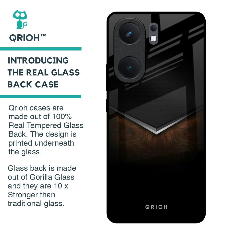 Dark Walnut Glass Case for IQOO Neo 9 Pro